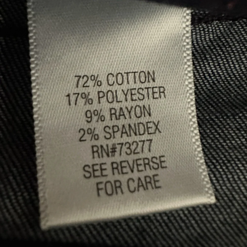 Croft & Barrow Capri Jeans Size 8 Dark Rinse Mid-Rise Stretch NWT - Picture 8 of 9